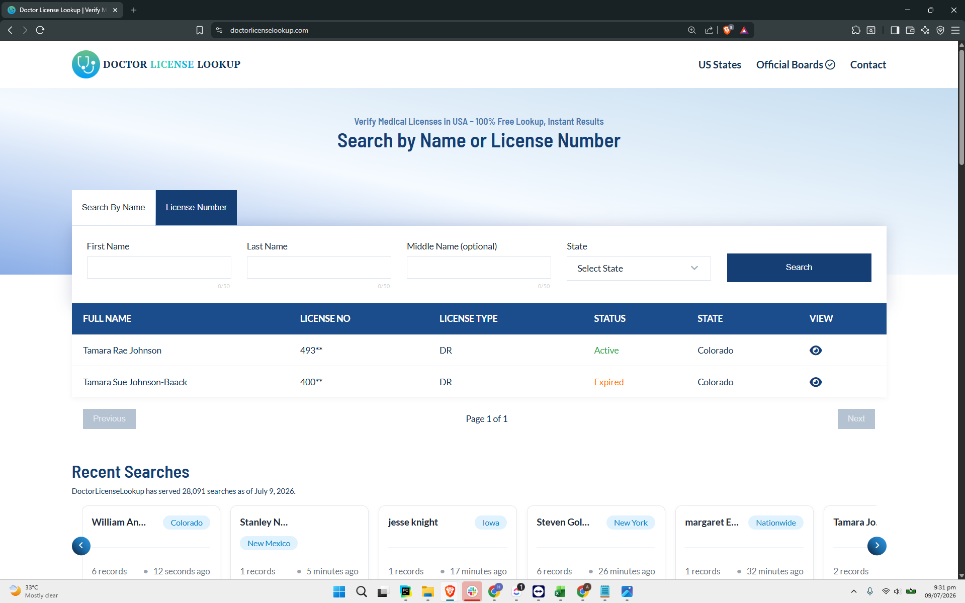 Doctor License Lookup Platform with Laravel and MongoDB - Instant Results